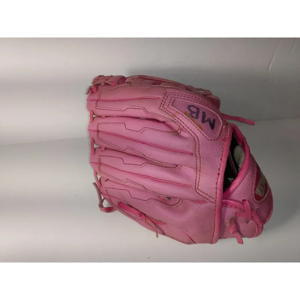 Two WILSON Child's T-Ball/Baseball Gloves (10" / 10.5" RHT) | Pink - Picture 11 of 12